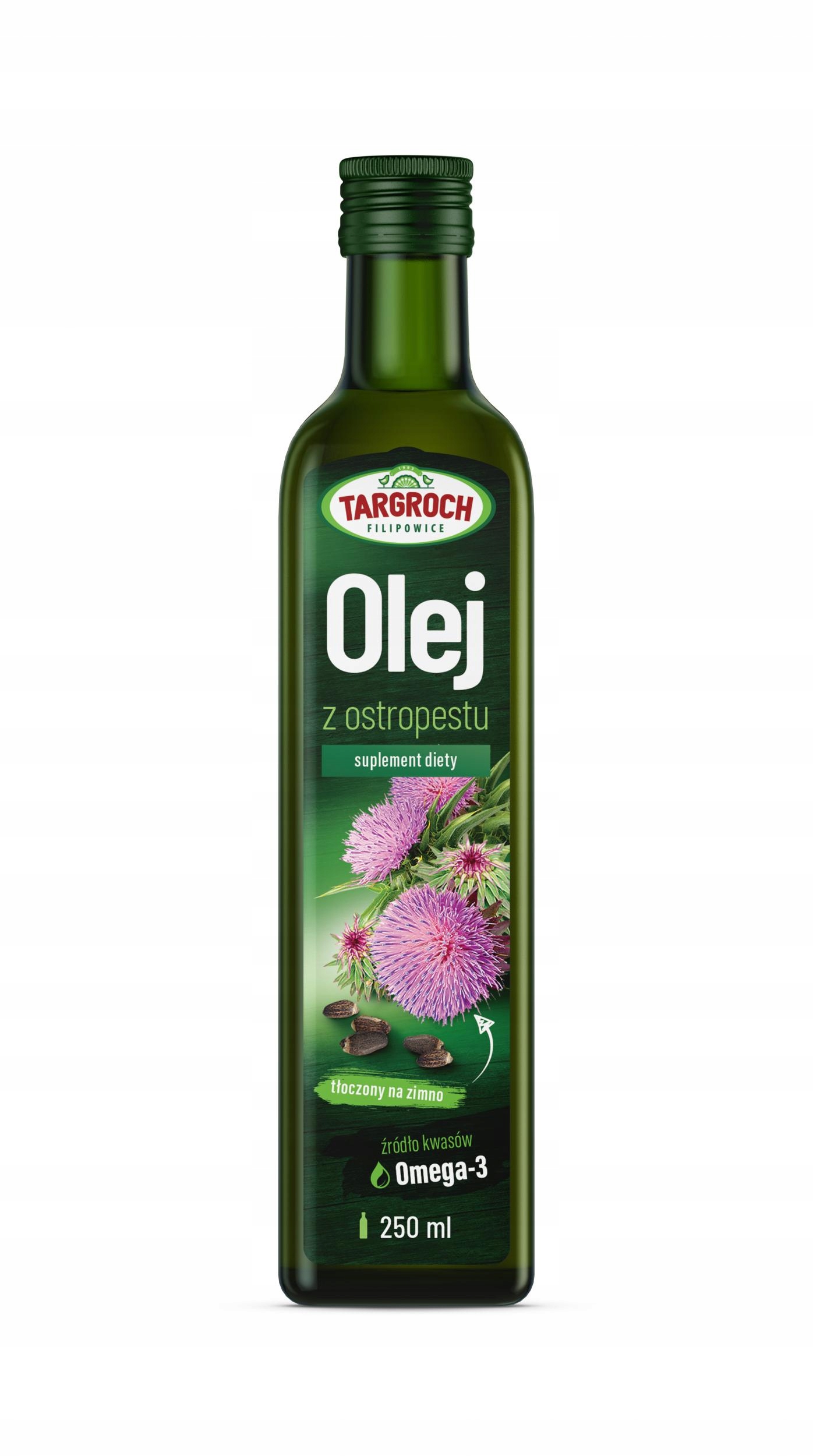 

Olej Z Ostropestu Tłoczony Na Zimno Targroch 250ML