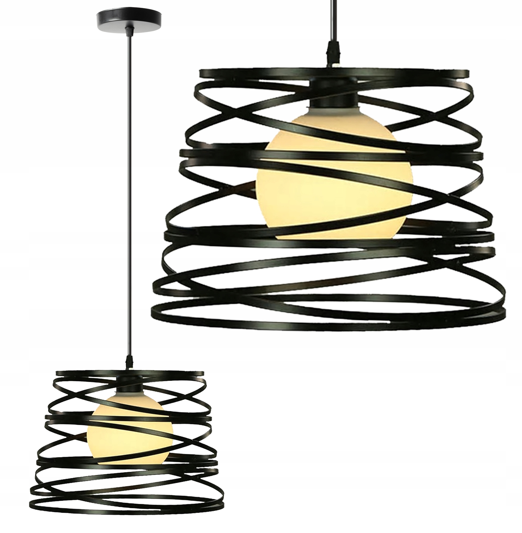 

Lampa Sufitowa Wisząca Metalowa Loft APP201-1CP