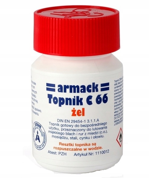 

Topnik Lutowania Miekkiego Miedzi Armack C66 125g