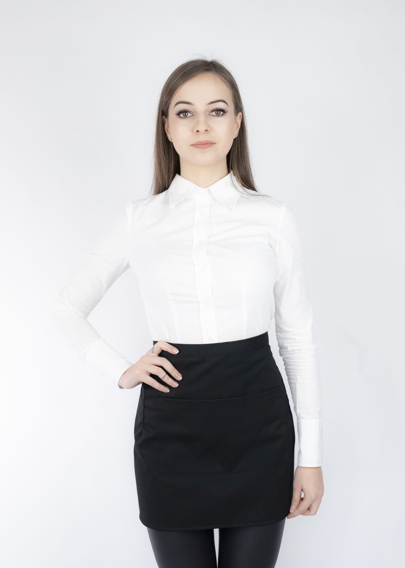 ZAPASKA KELNERSKA FARTUCH Z KIESZONKĄ ZASZEWKI PL! Model 031 CZERWONY