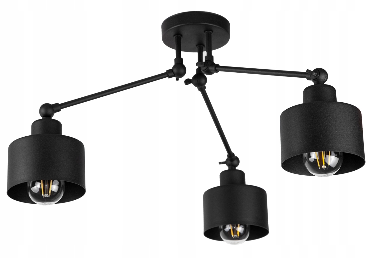 LAMPA SUFITOWA PLAFON ŻYRANDOL LOFT EDISON LED Zasilanie sieciowe