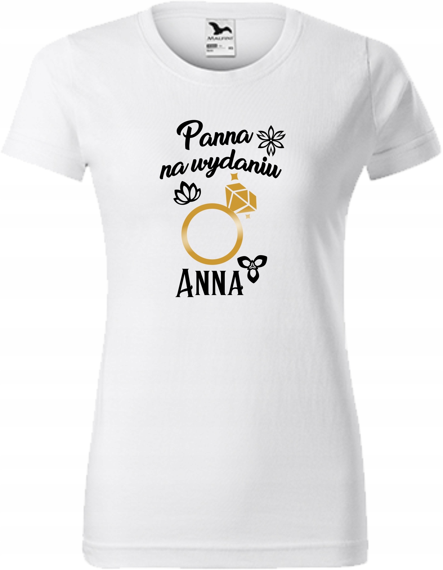 

Prezent na Wieczór Panieński Koszulka Panna + Imię