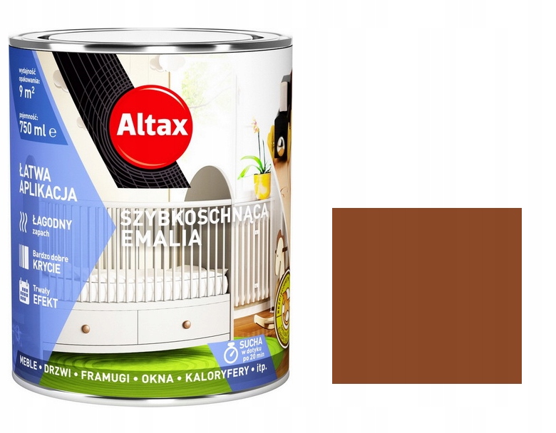 

Altax Emalia Szybkoschnąca 0,75L Orzech Połysk