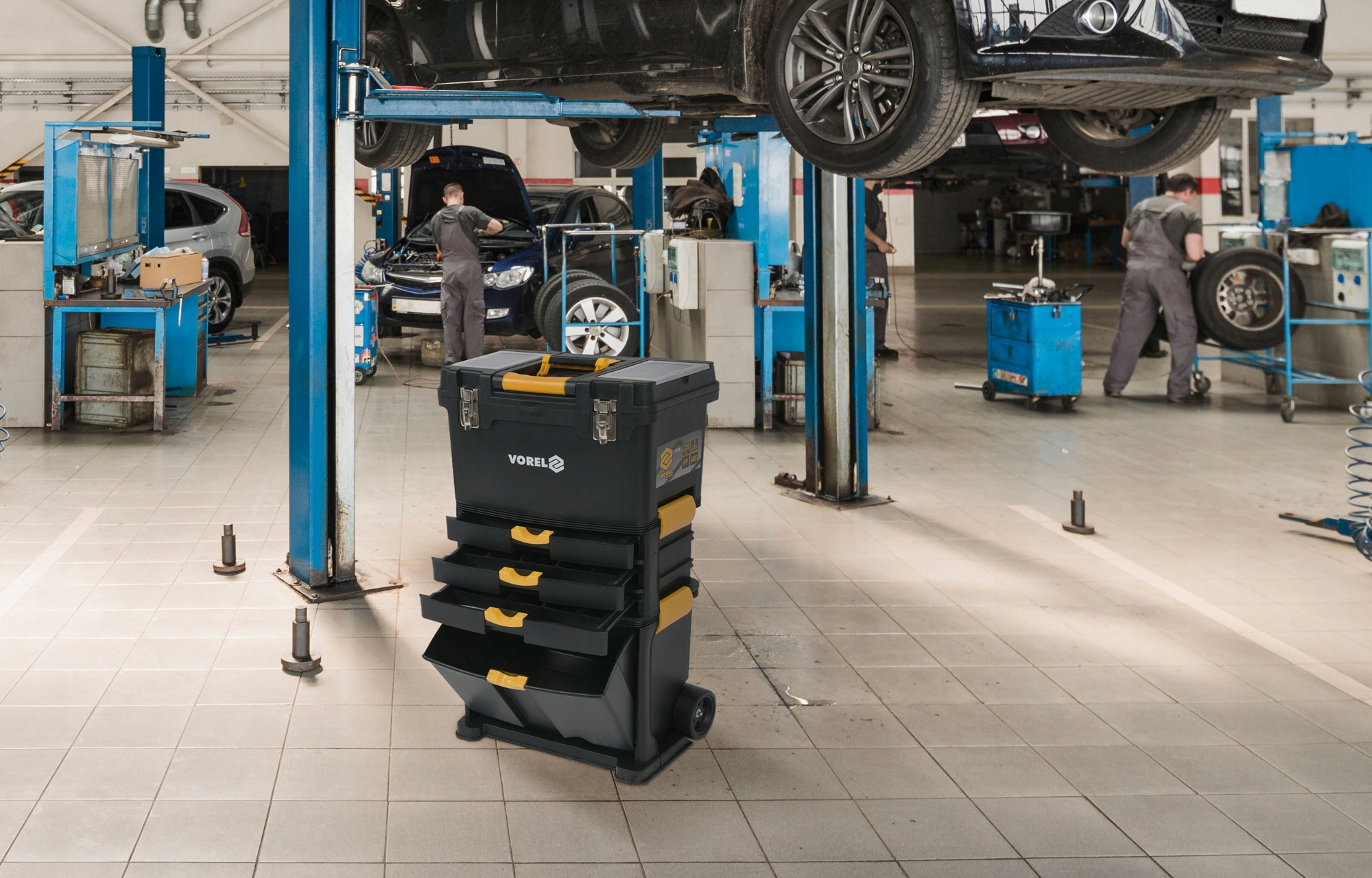 WOZEK NARZEDZIOWY WARSZTATOWY 3 SEGMENTY SZUFLADY Producent code 78736