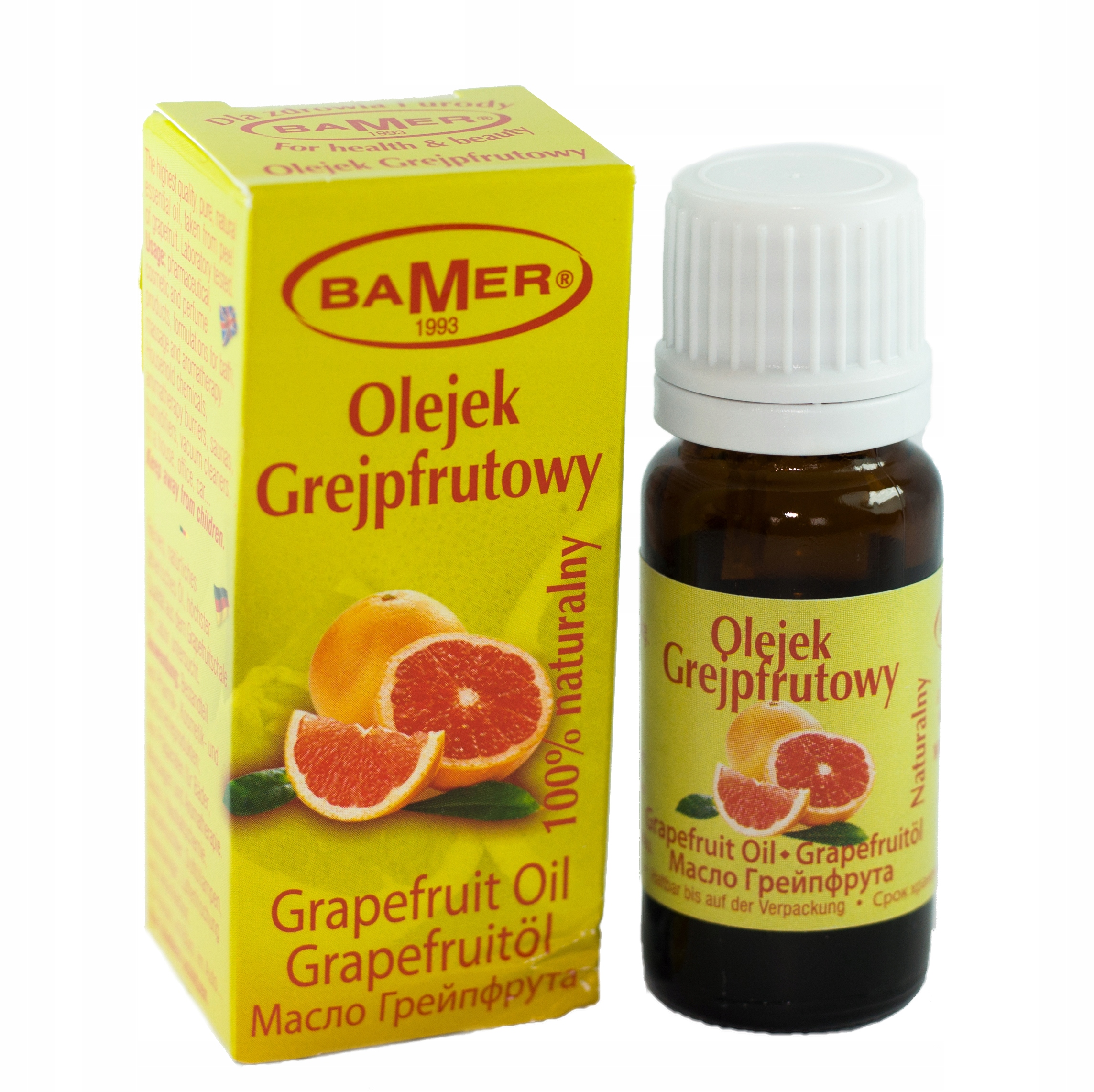 

Grejpfrutowy Naturalny Olejek Eteryczny Bamer 7 ML