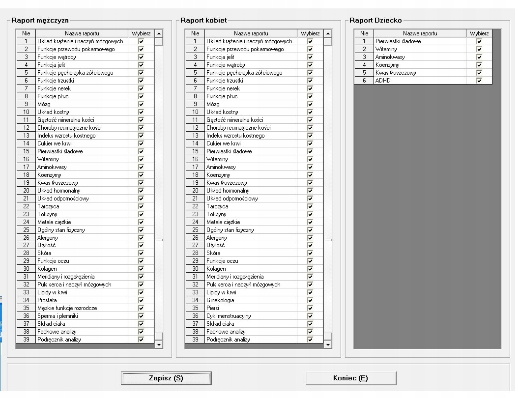 Skaner Biorezonans QUANTUM NEXT v24 Typ dysku twardego brak dysku