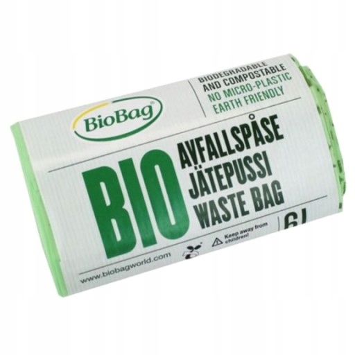 

Biodegradowalne Worki Roślinne Na Odpady Bio 6L