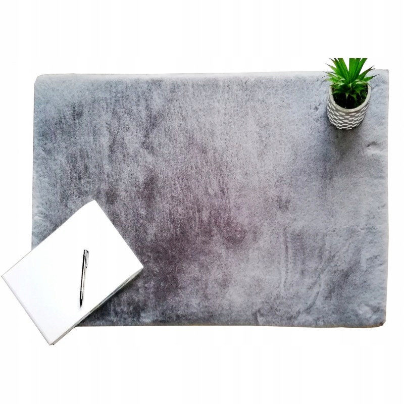 Jedwabisty Dywan Rabbit Wysoki 170x120 Pluszowy (SHAGGY FUTRO KRÓLIKA