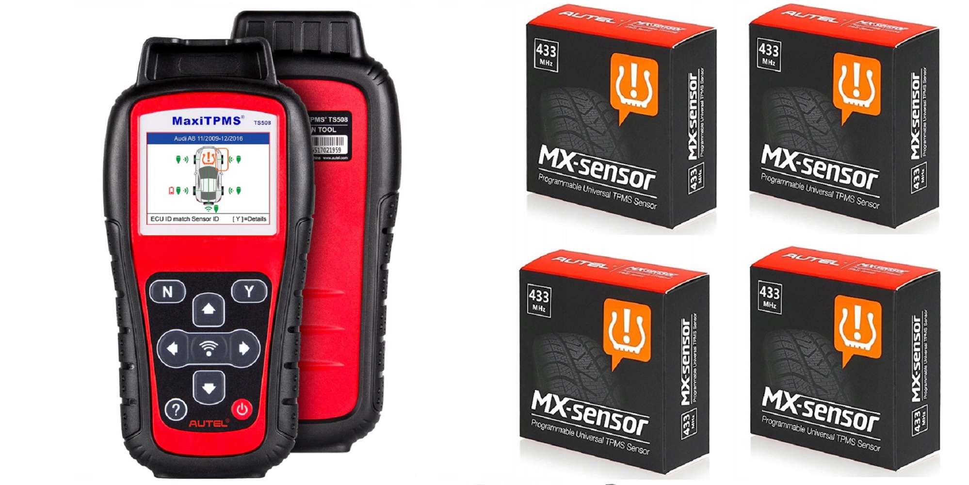 Programator TPMS AUTEL Maxi TS508 4 CzujnIki