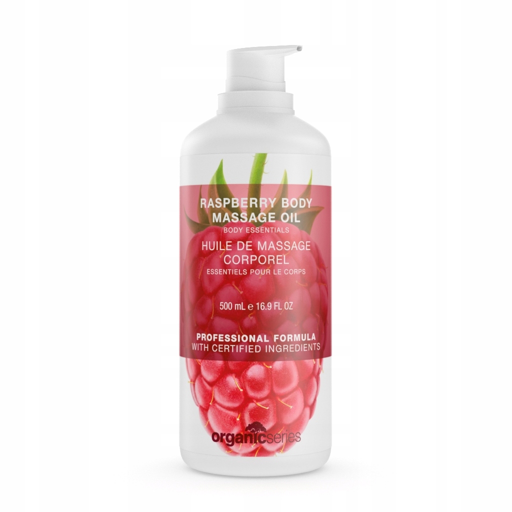 

Organic Olej Oliwka do masażu ciała malina 500 ml