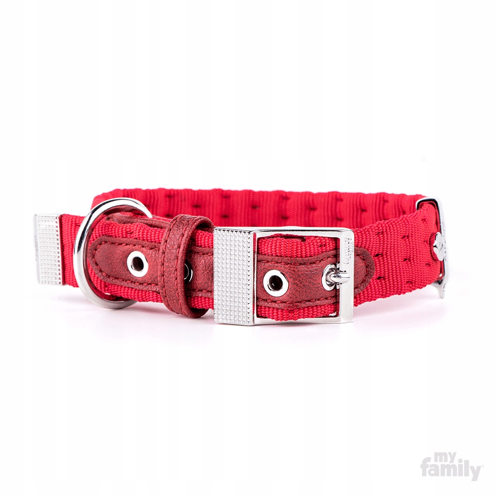 

MyFamily Milano Obroża Czerwona Nylon M 1141