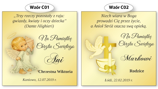 PAMIĄTKA CHRZTU CHRZEST ŚW MEDALIK Jan Paweł II 2 Motyw serce