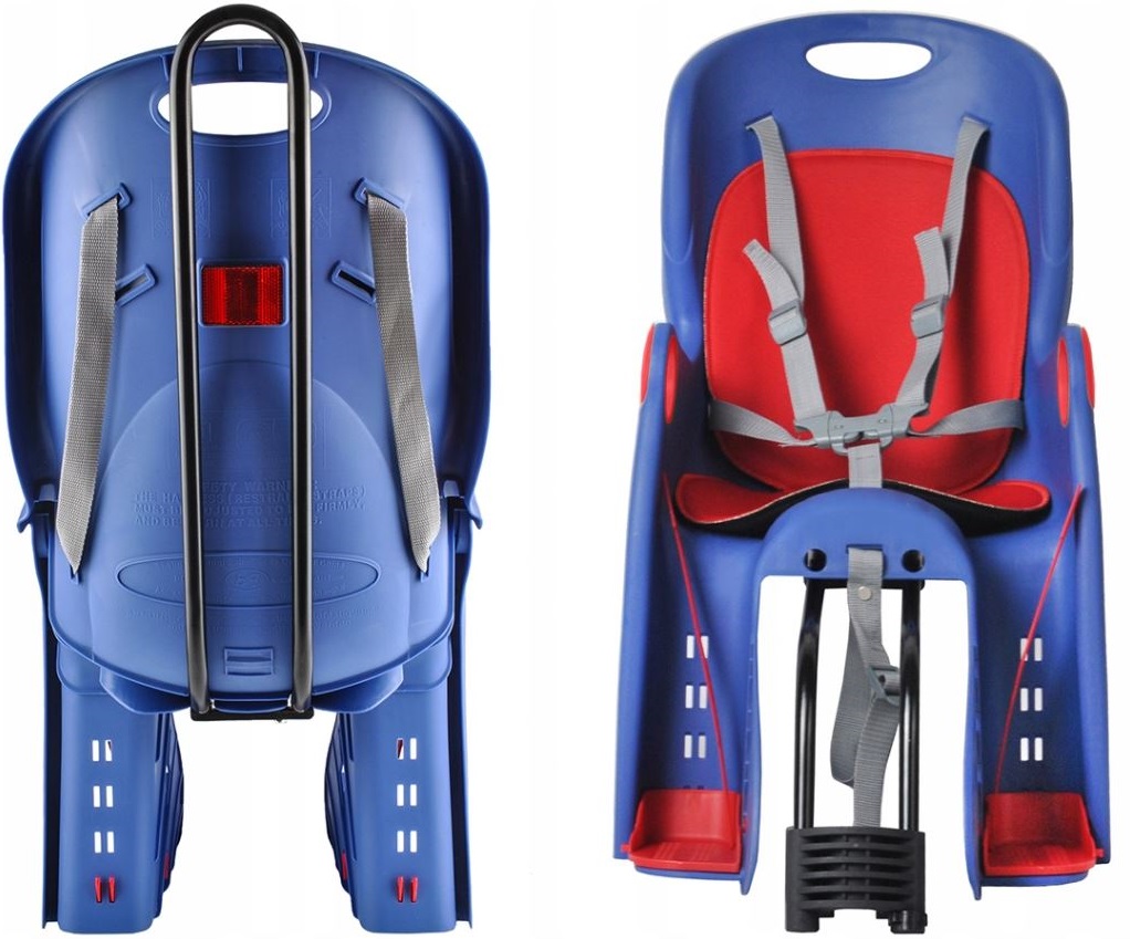 Fotel rowerowy Fotelik na rower bagażnik pasy 5pkt