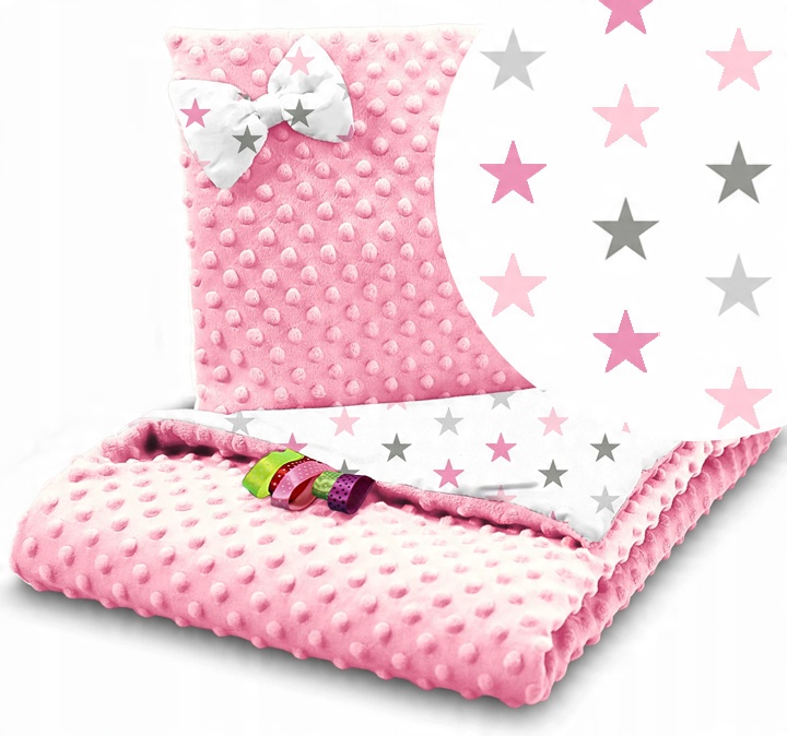

Babymam Komplet Do Wózka Minky Kocyk Poduszka