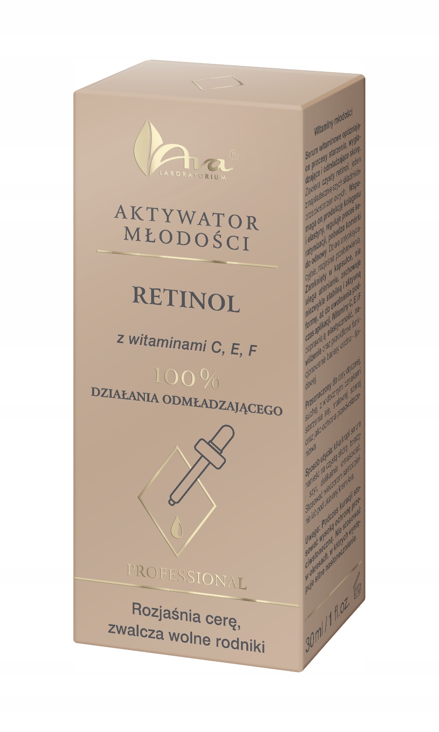 AKTYWATOR MŁODOŚCI Retinol z witaminami C, E, F EAN (GTIN) 5906323004891