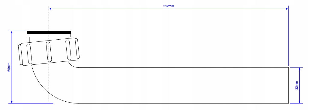 PRZEDŁUŻKA DO SYFONU UMYWALKI 1 1/4'' x 32mm Marka McAlpine