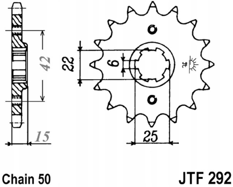 Přední ozubení Honda Vfr 400 R 86 Nové