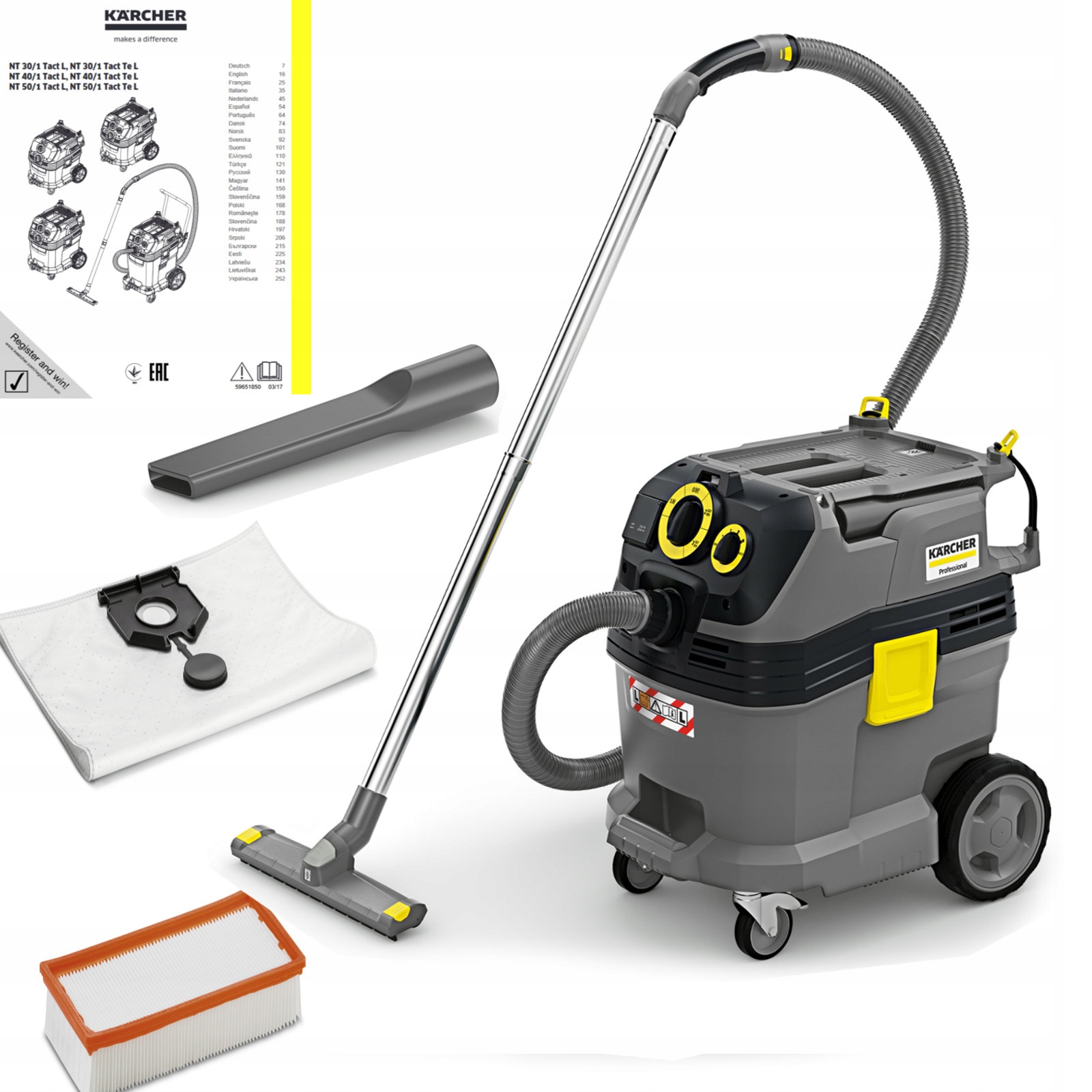 

Karcher odkurzacze uniwersalne Nt 30/1 Tact Te Pro