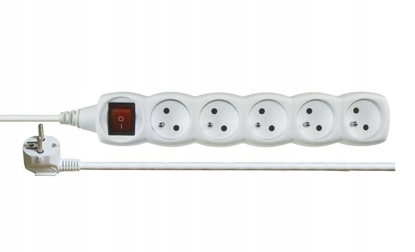 Przedłużacz z wył. 5 gniazd 5 metrów P1515