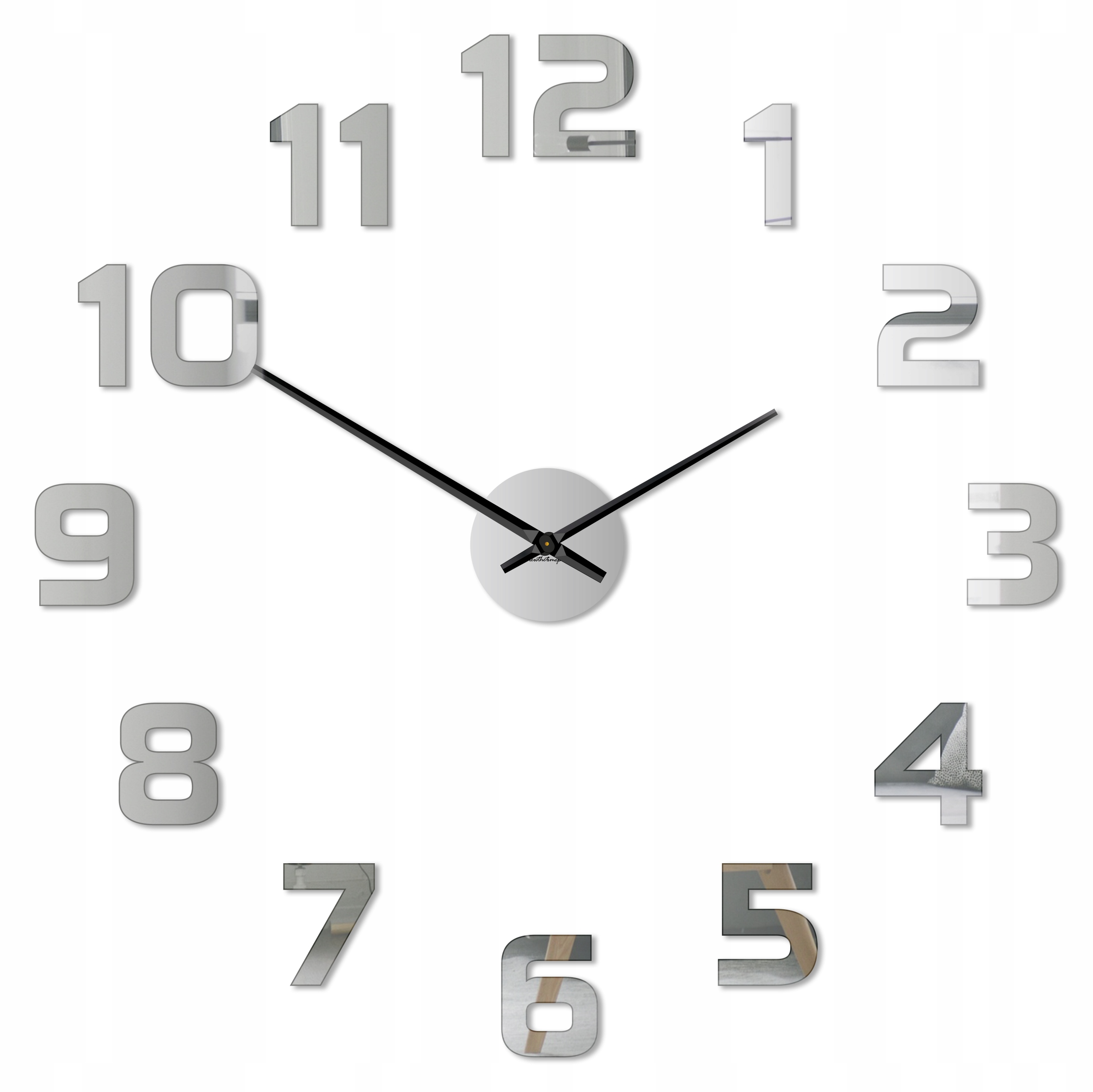 

Zegar Ścienny 3D Nowoczesny Diy Naklejany Duży