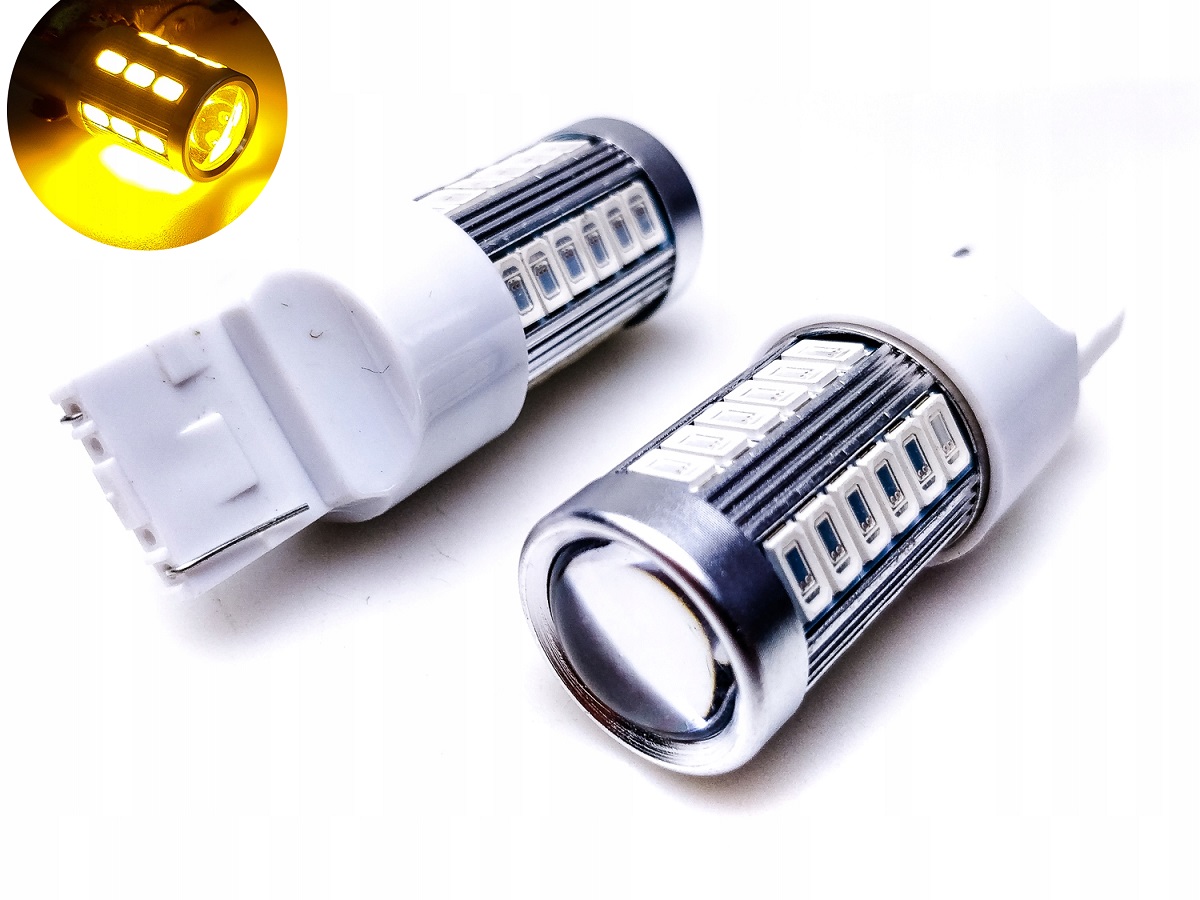 

Żarówka Led Wy21W T20 7440 CanBus z Soczewką Żółta