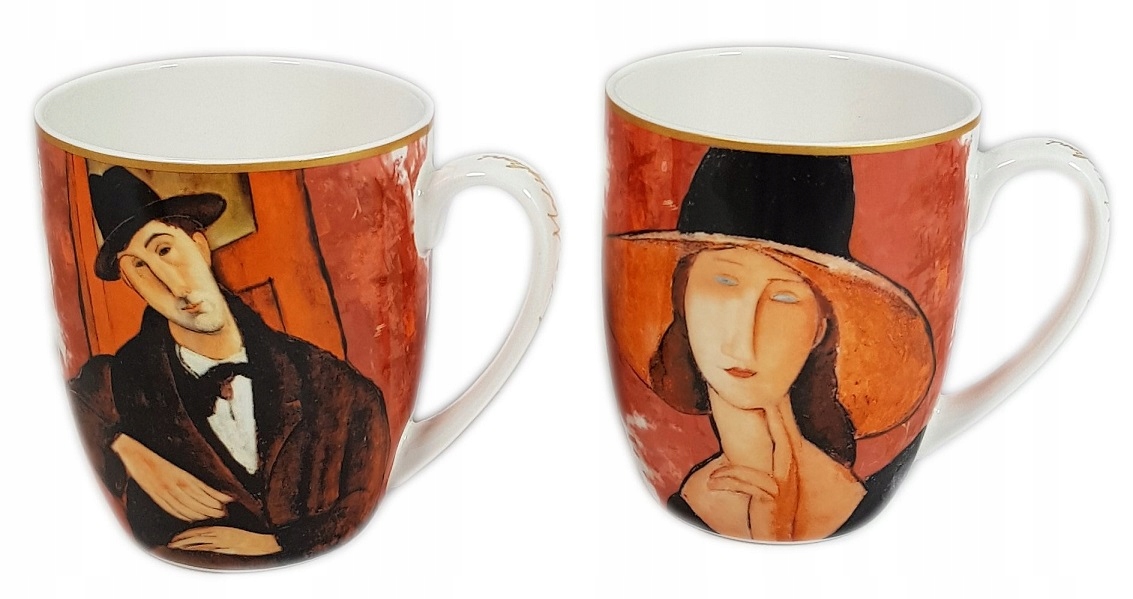 

2 porcelanowe kubki Amedeo Modigliani