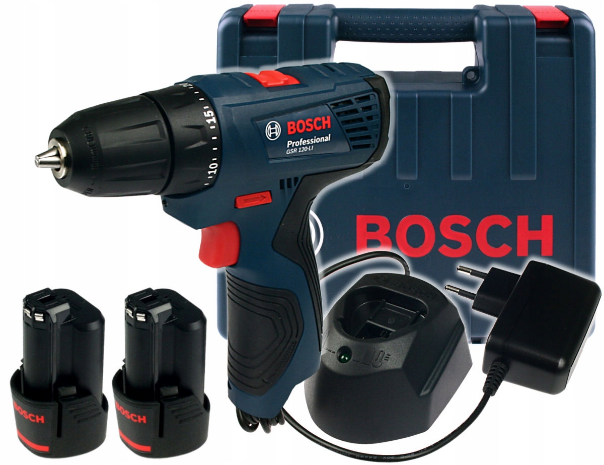 

Wkrętarka 12V Gsr 120-LI Bosch 2x2,0Ah Walizka