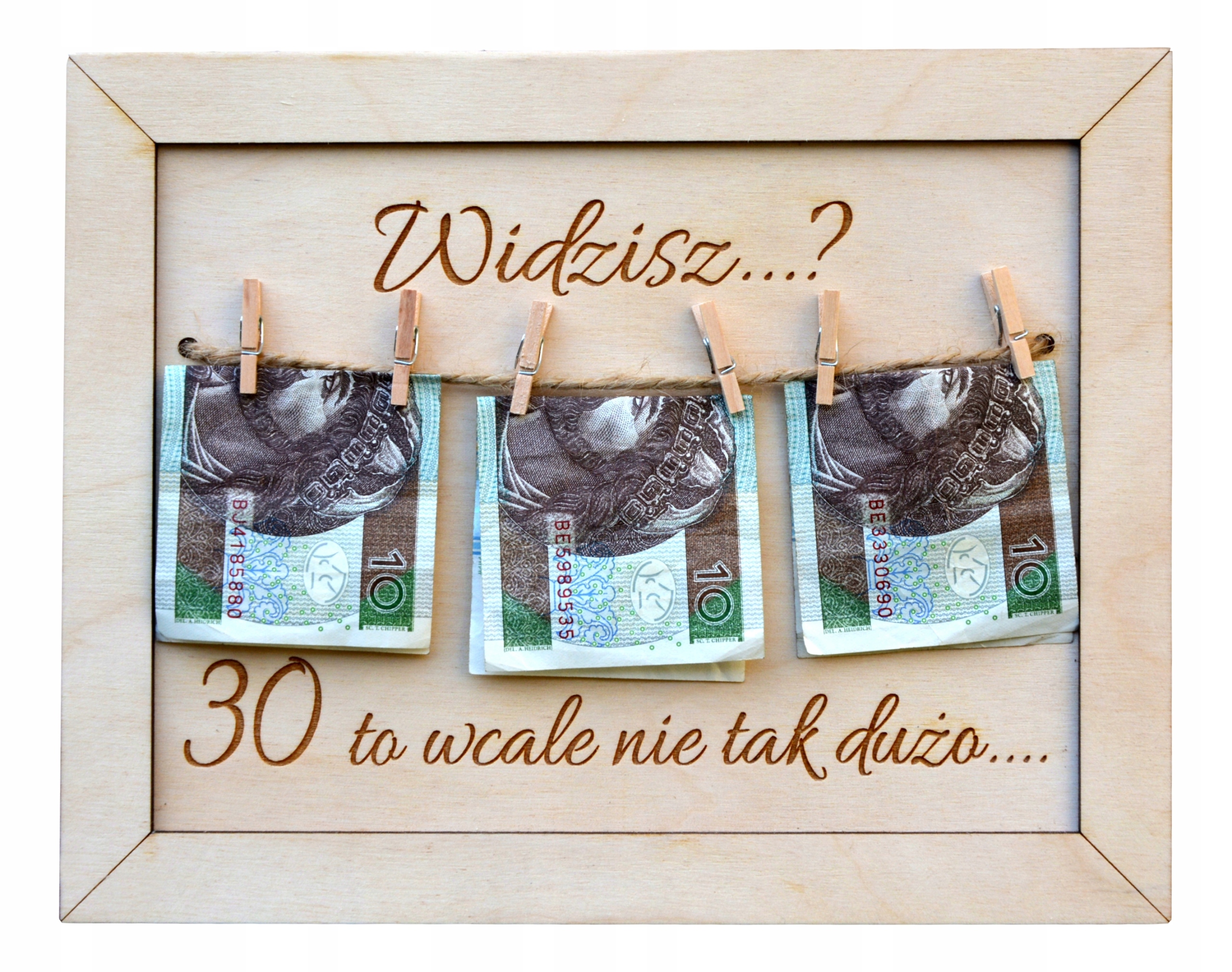 

Ramka prezent na okrągłe urodziny 30 40 50 60 70