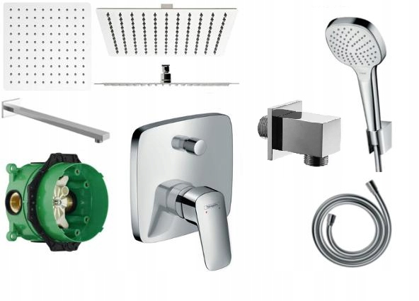 

Hansgrohe Logis Bateria Podtynkowa+deszczownica 30