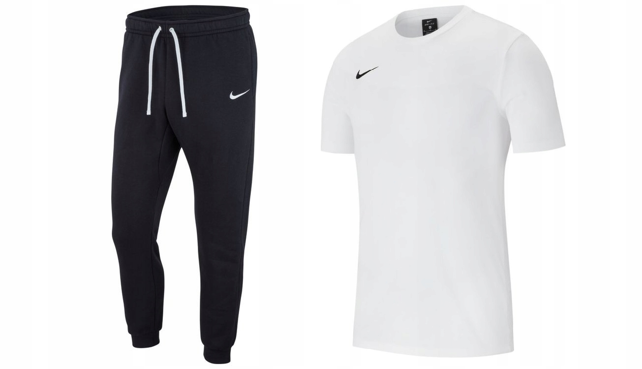 NIKE DRES KOMPLETNY BAWEŁNIANY SPODNIE+T-SHIRT M