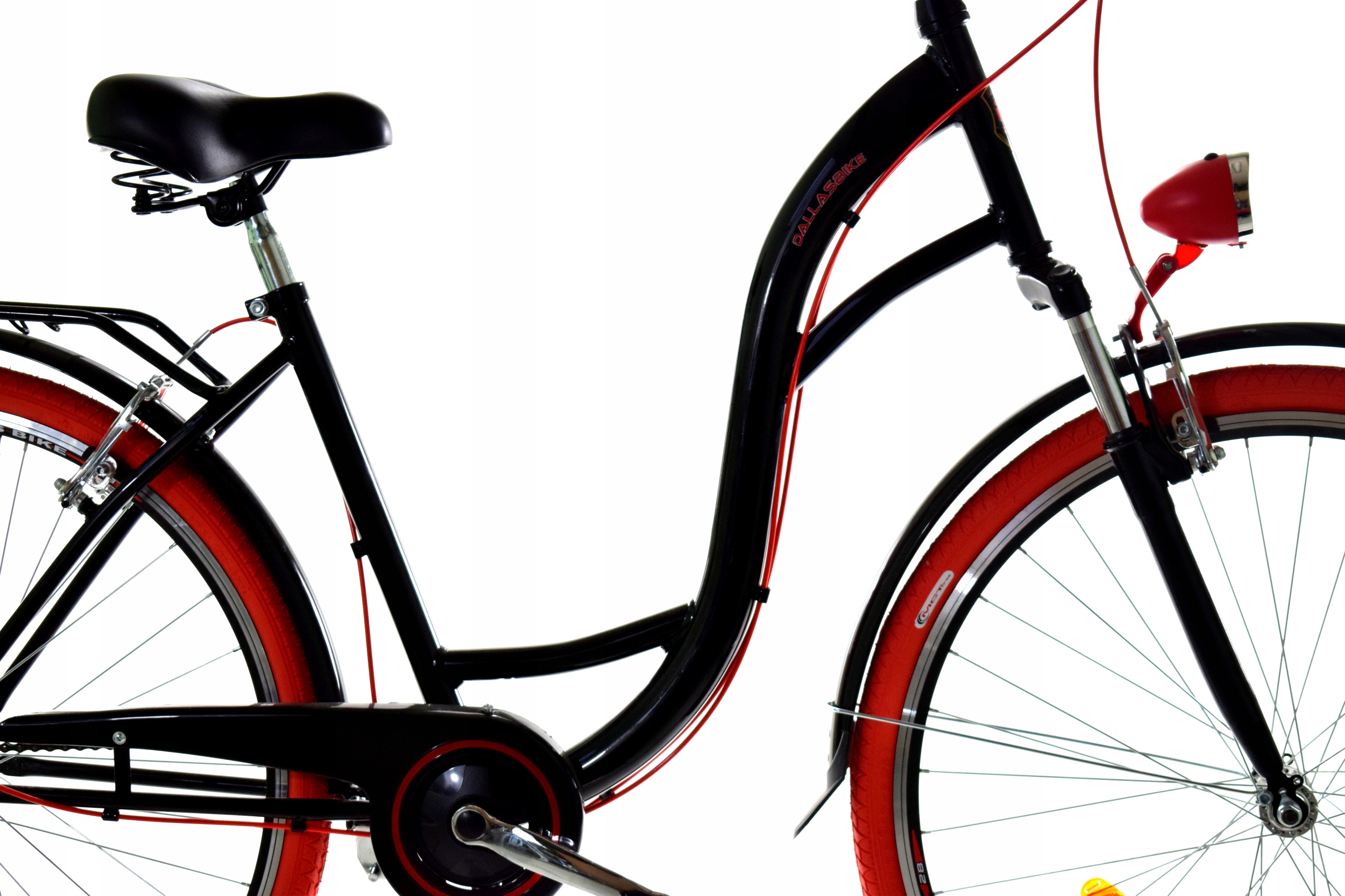 Moteriškas miesto dviratis DALLAS 26 ALUMINIUM gears Juodos spalvos