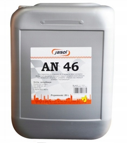Olej maszynowy Jasol An 46 20 l