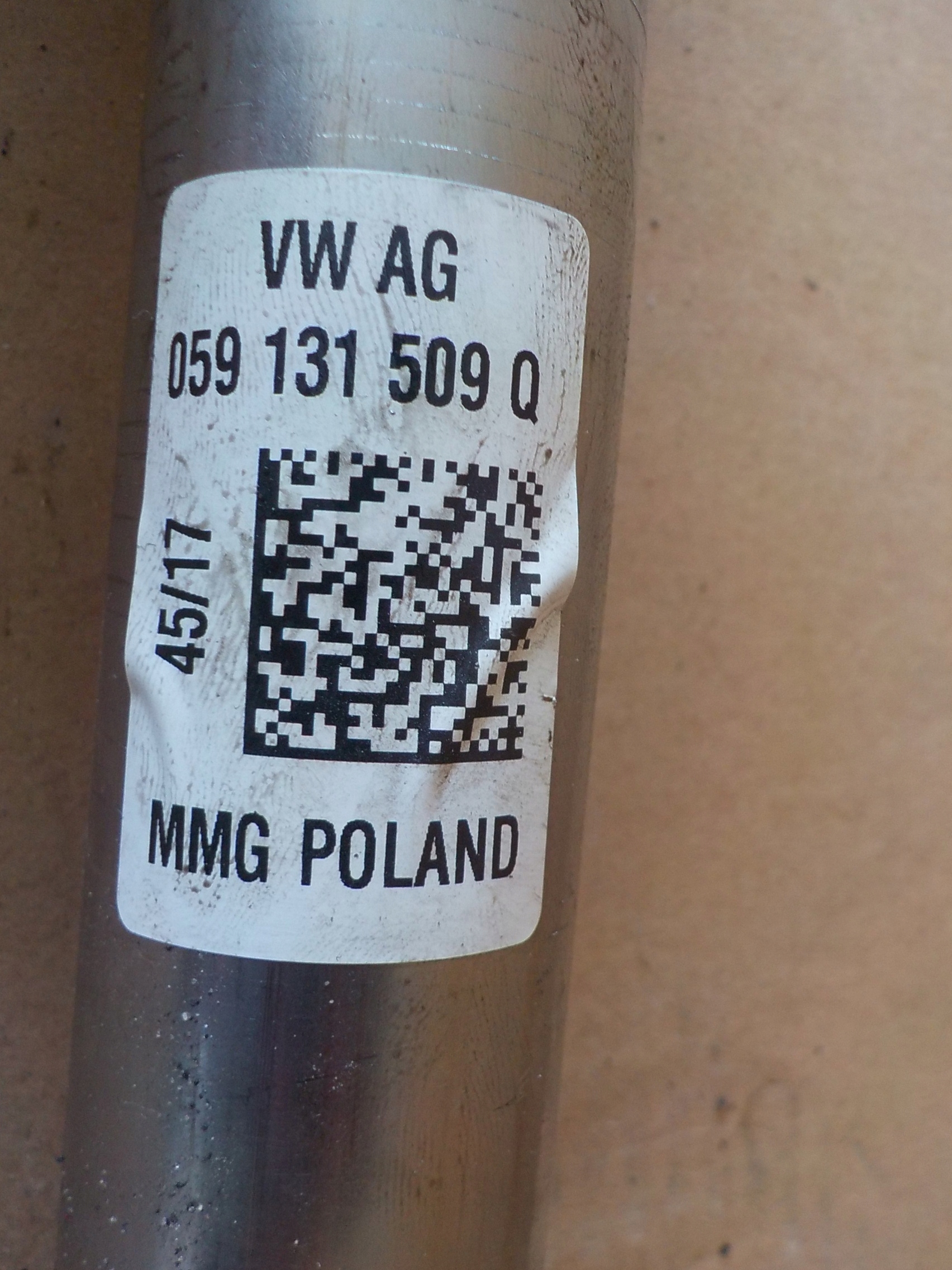 TOUAREG III 3.0 TDI ВЫХЛОПНАЯ ТРУБА 059131509Q