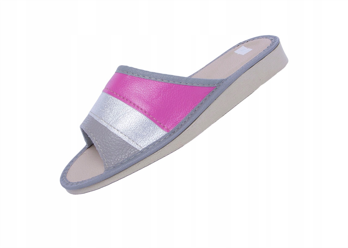 SKÓRZANE PANTOFLE DOMOWE, KAPCIE DOMOWE rozmiar 38 Rozmiar 38