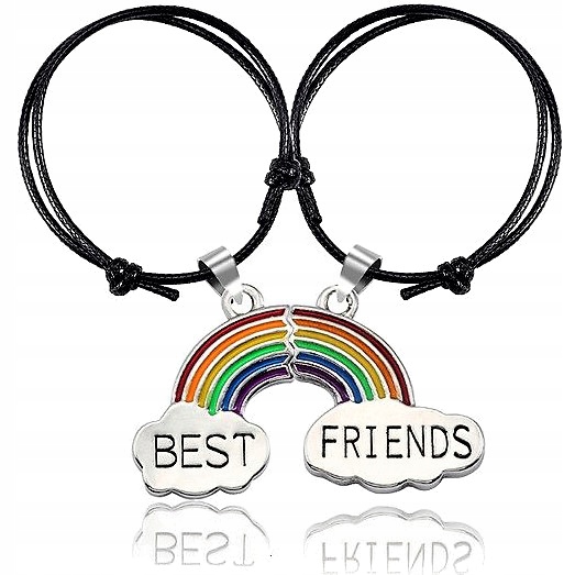 

Bransoletka przyjaźni Best Friends Tęcza naszyjnik