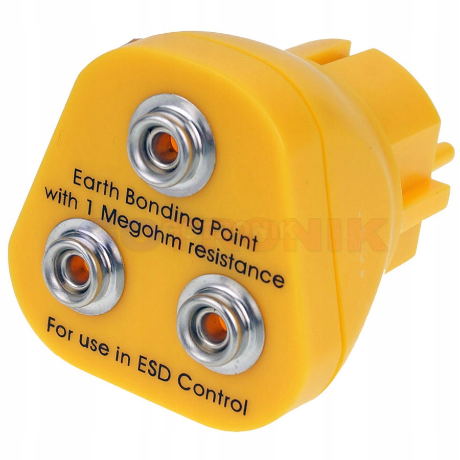 

Wtyczka uziemiająca Esd 230V Eu 3x zatrzask AS18