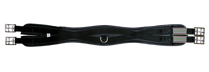 Profilovaný pás ze sympatexu s gumami, černý, 80 cm