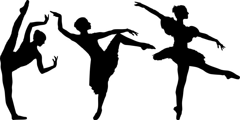 

Naklejka na ścianę Sport Baletnice tancerki 100 cm