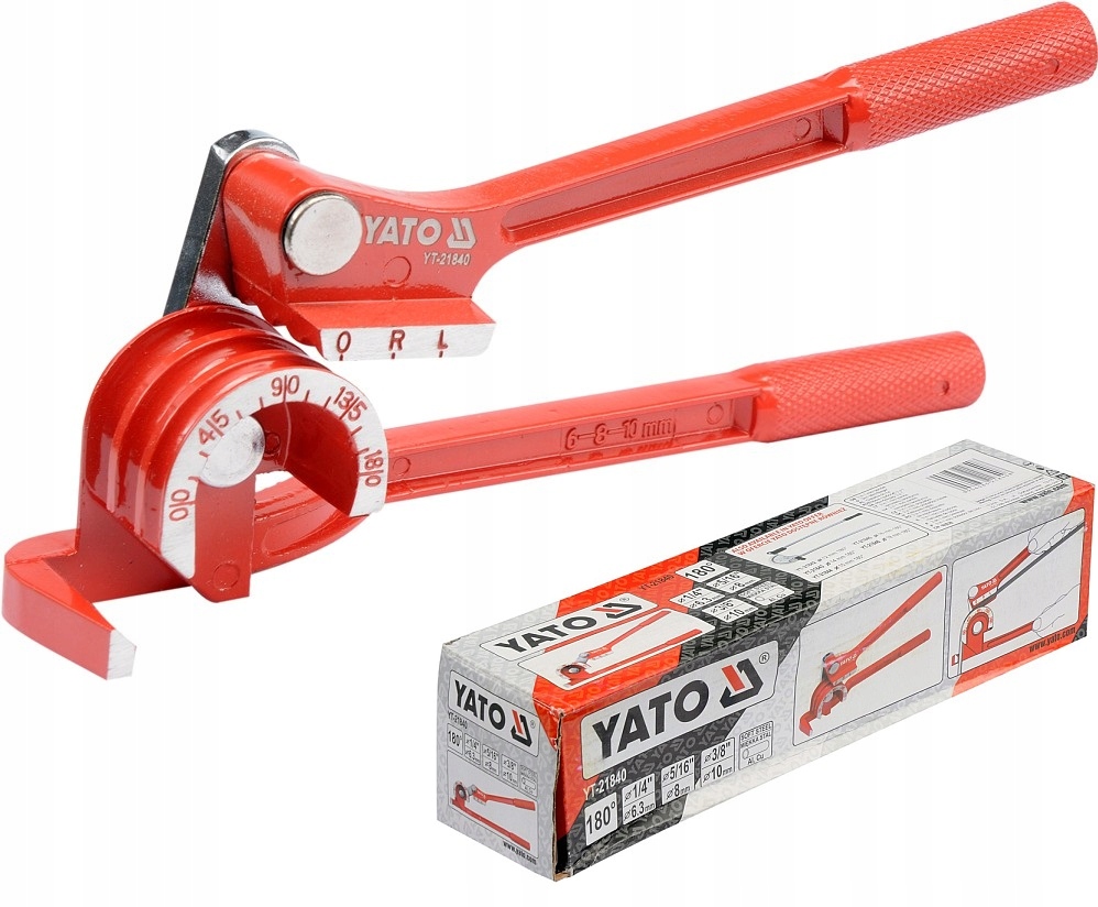 YATO РУЧНОЙ ТРУБОГИБОЧНЫЙ СТАНОК ДЛЯ МЕДНЫХ АЛЮМИНИЕВЫХ ТРУБ 6-10 ММ YT21840