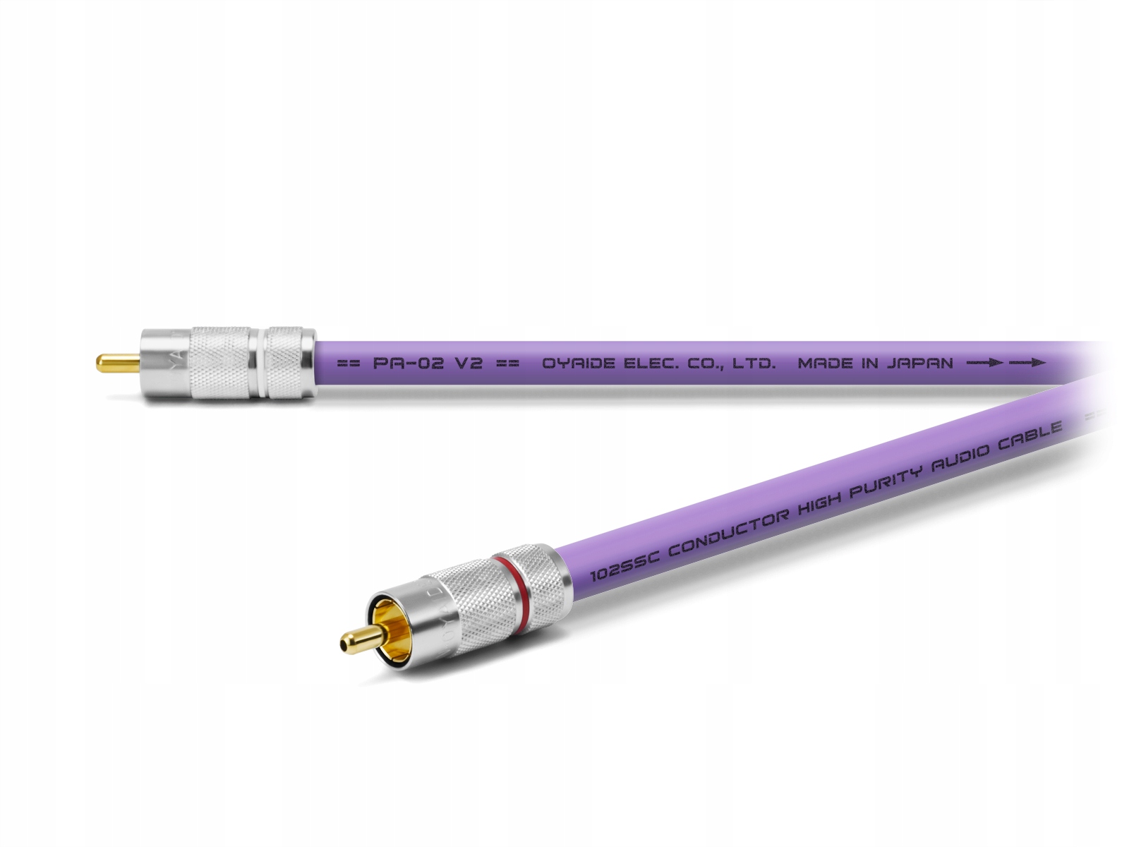 Oyaide PA-02TR V2 2x Rca (cinch) – 2x Rca (cinch) 1,3 m audio kabel Rca