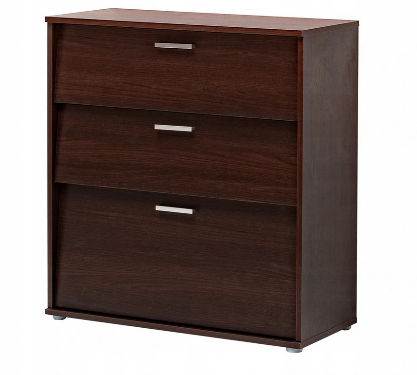 

Szafka na buty 80 cm 3 klapy wąska wenge B1