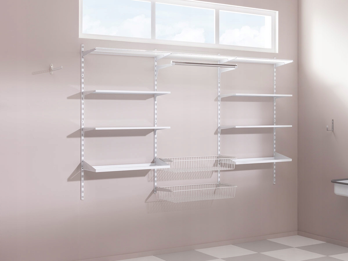 40X27 SAMSON WSPORNIK PÓŁKA REGAŁ MAGAZYNOWY BIAŁY Liczba półek więcej