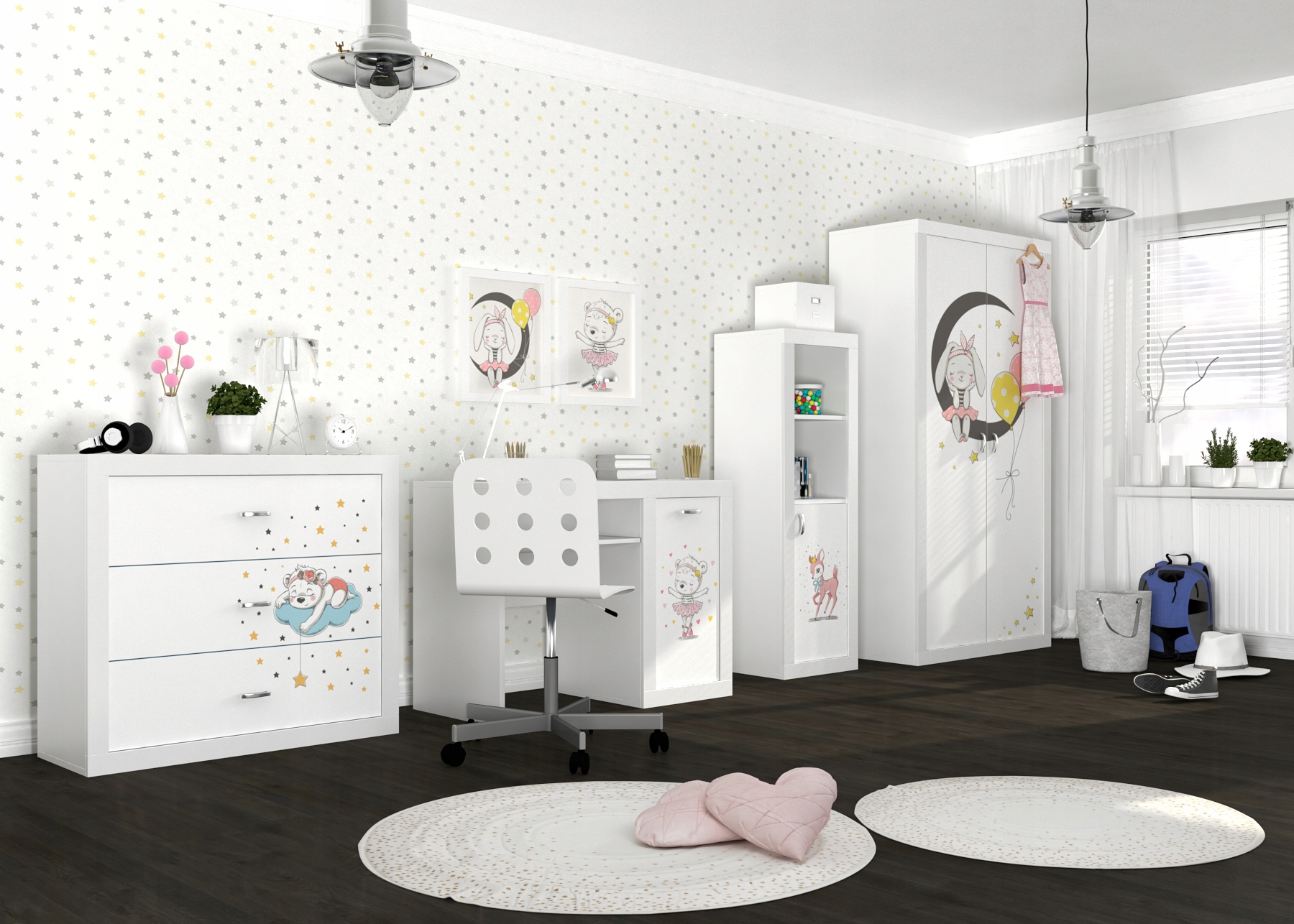 ZESTAW MEBLI FILIP z GRAFIKĄ SNOW PRINCESS AJ Kod producenta 20