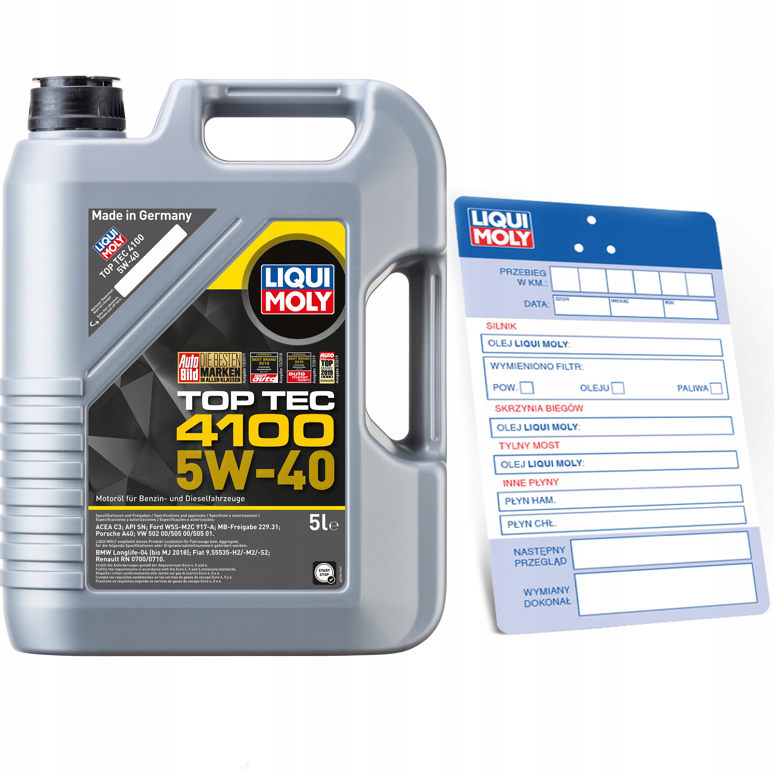

Liqui Moly Top Tec 4100 5W40 5L 3701 2686 Cng Lpg