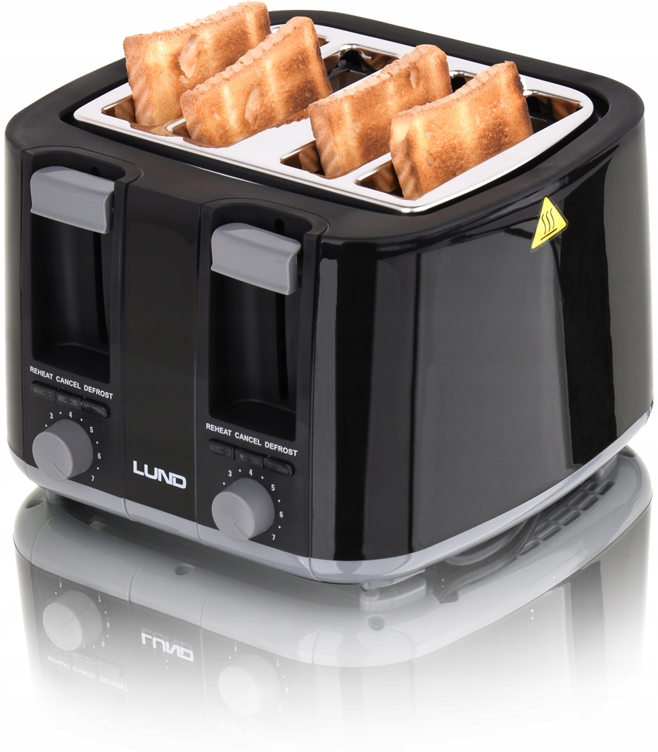 

Toster Opiekacz Kanapek Na 4 Kromki 1500W Czarny