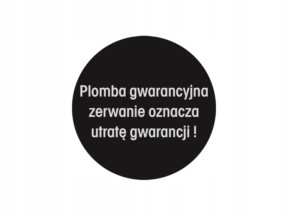 

Plomby Gwarancyjne Fi 20MM Czarny Void 250SZT