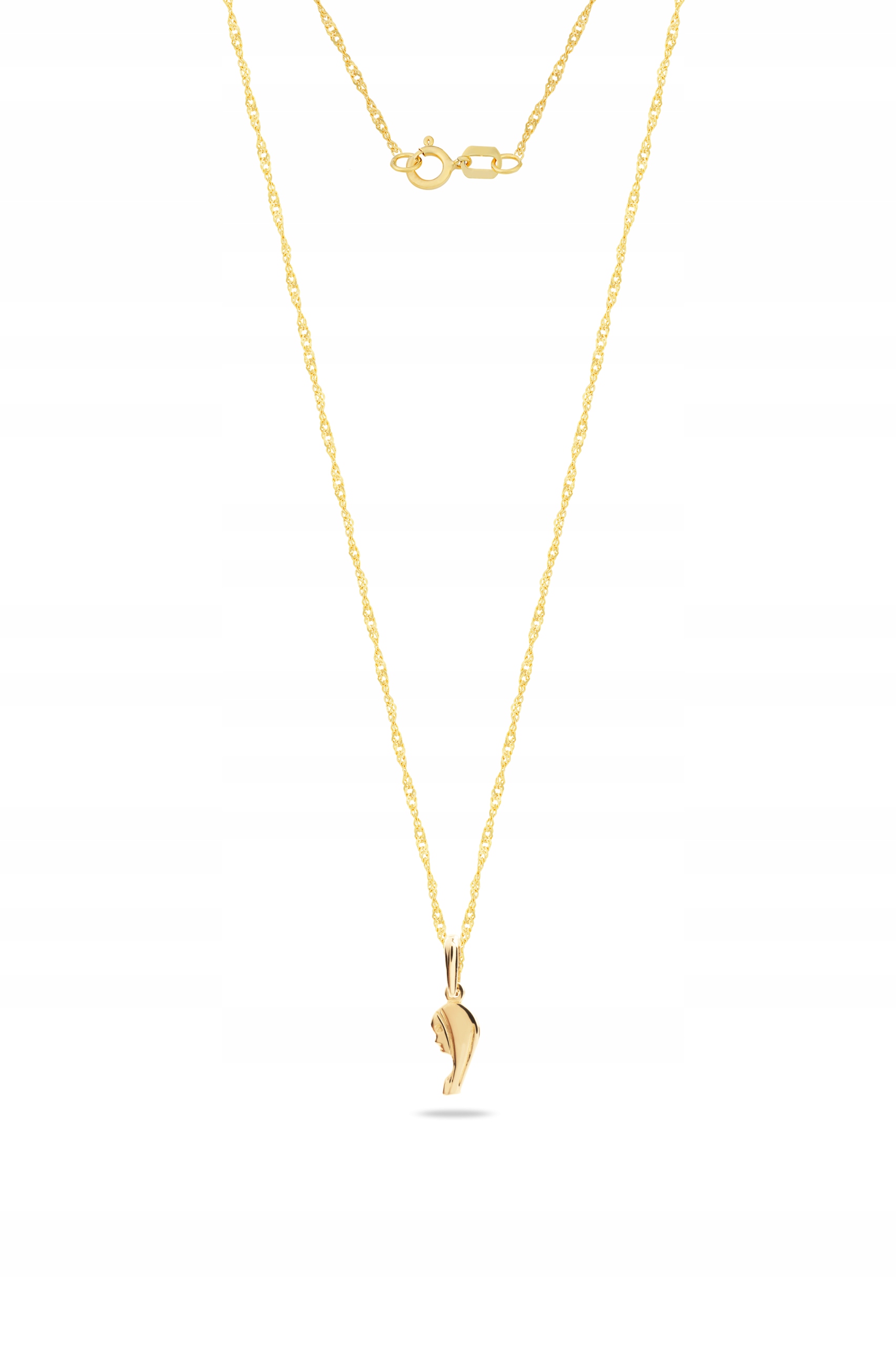 ZŁOTY KOMPLET MEDALIK CHRZCINY KOMUNIA ŚWIĘTA 585 Płeć kobieta