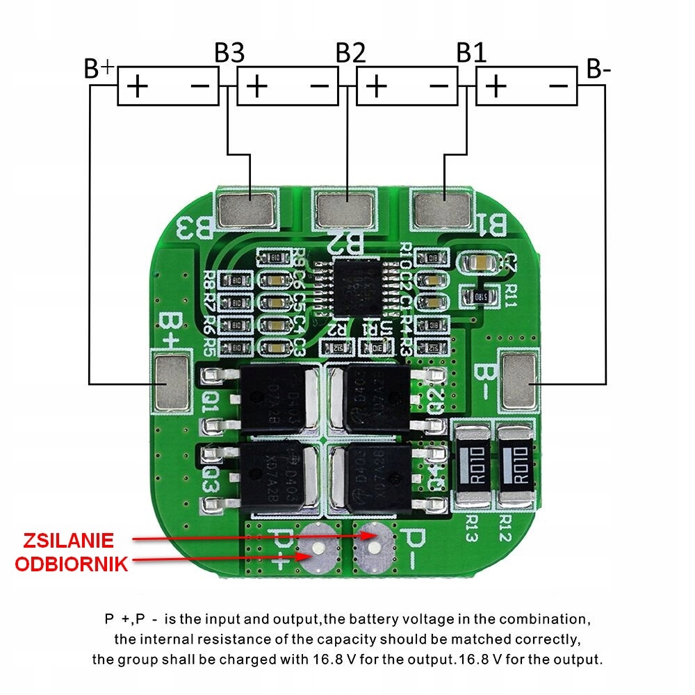 BMS 4S 20A Li Ion Producent bez marki