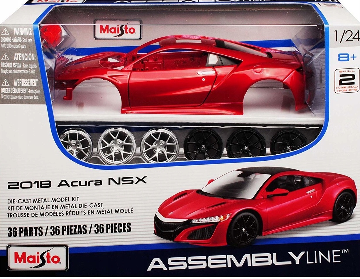 Acura Nsx 2018 model 1:24 pro skládání Maisto