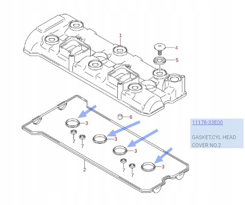 USZCZELKA OTWORU ŚWIECY Suzuki GSX-R1000 01-20 GSX-R750 00-05 GSX-R600 01-0 Producent Suzuki OE